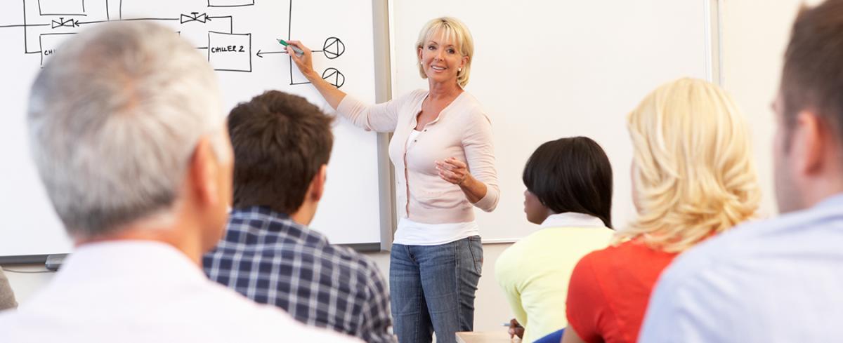 woman teaching