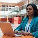 women on computer