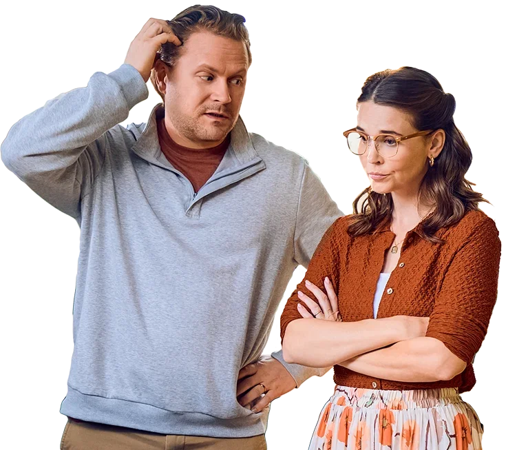 Concerned couple